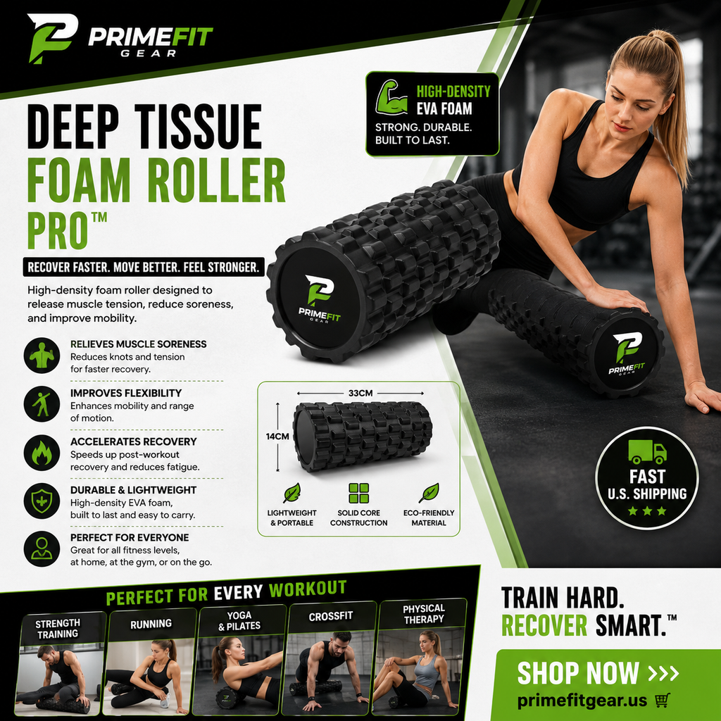 PrimeFit Deep Tissue Foam Roller Pro™