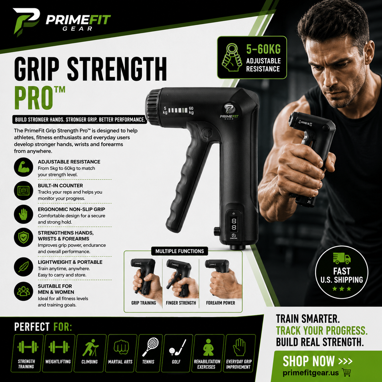 PrimeFit Grip Strength Pro™
