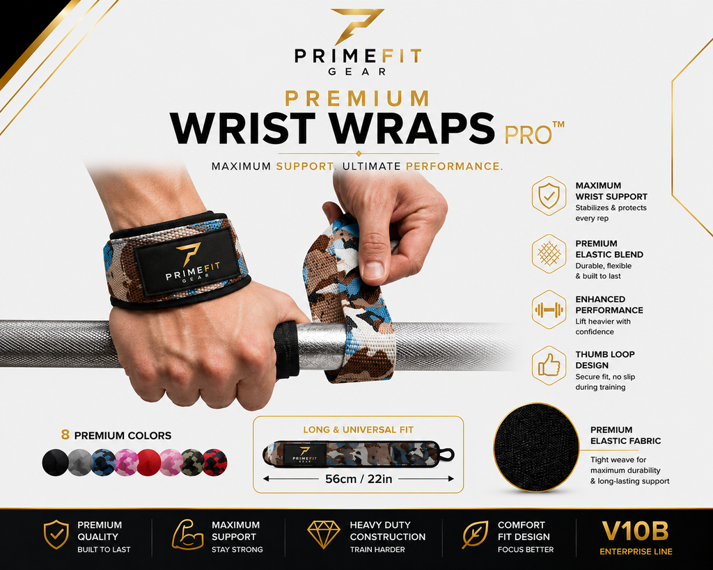 PrimeFit Lifting Straps Pro™