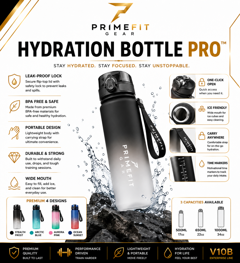 PrimeFit Hydration Bottle Pro™