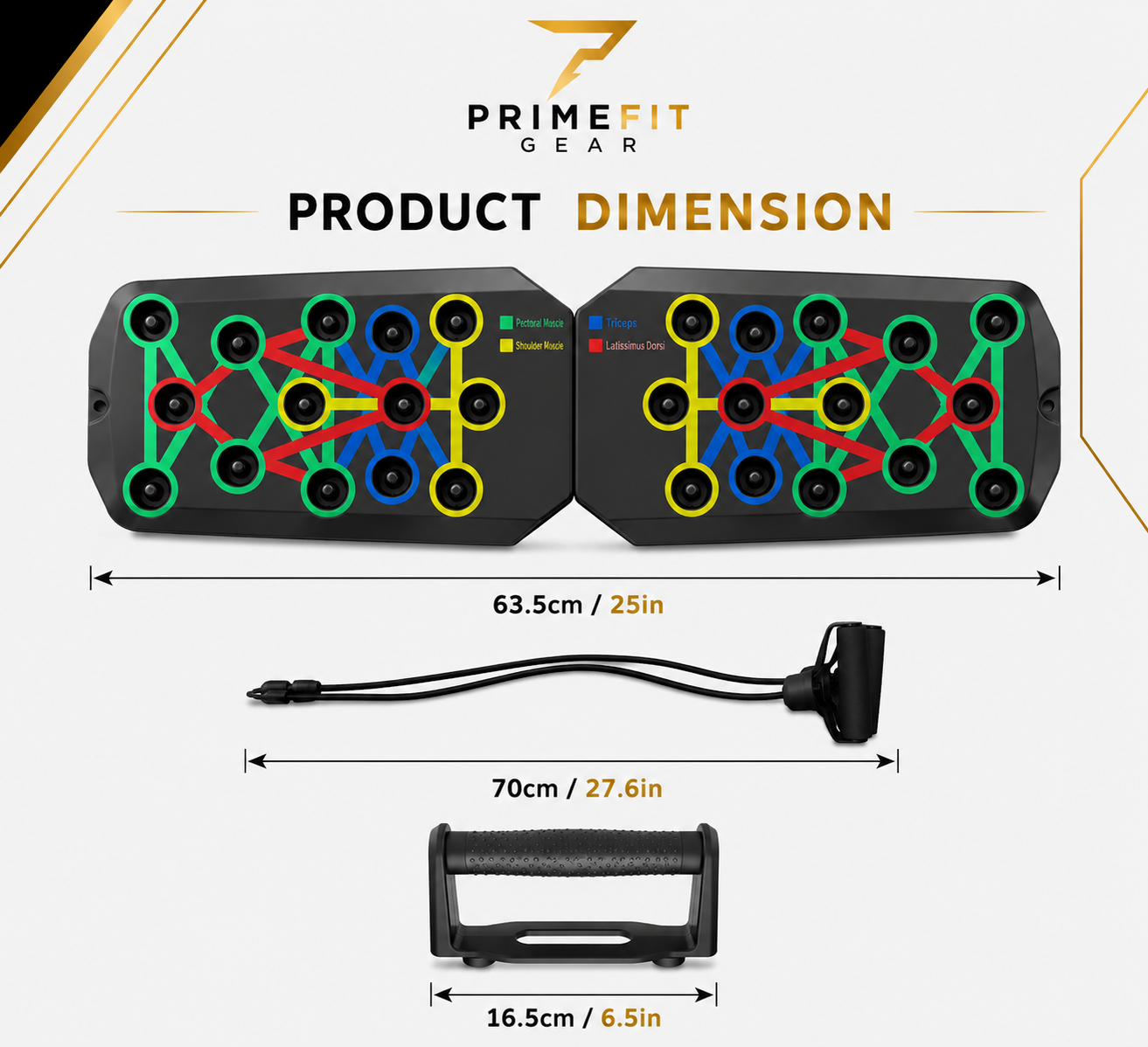 PrimeFit Push-Up Board Pro™