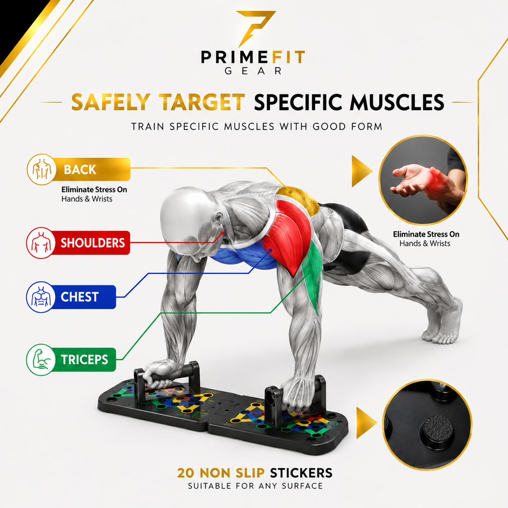 PrimeFit Push-Up Board Pro™