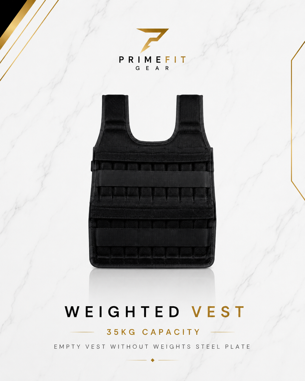 PrimeFit Adjustable Weighted Vest Pro™