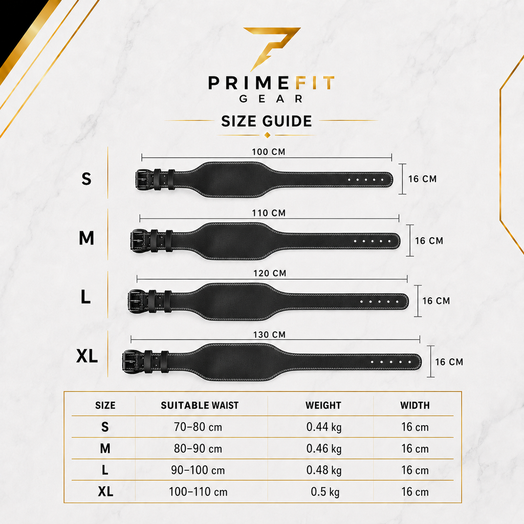 PrimeFit Leather Weightlifting Belt Pro™