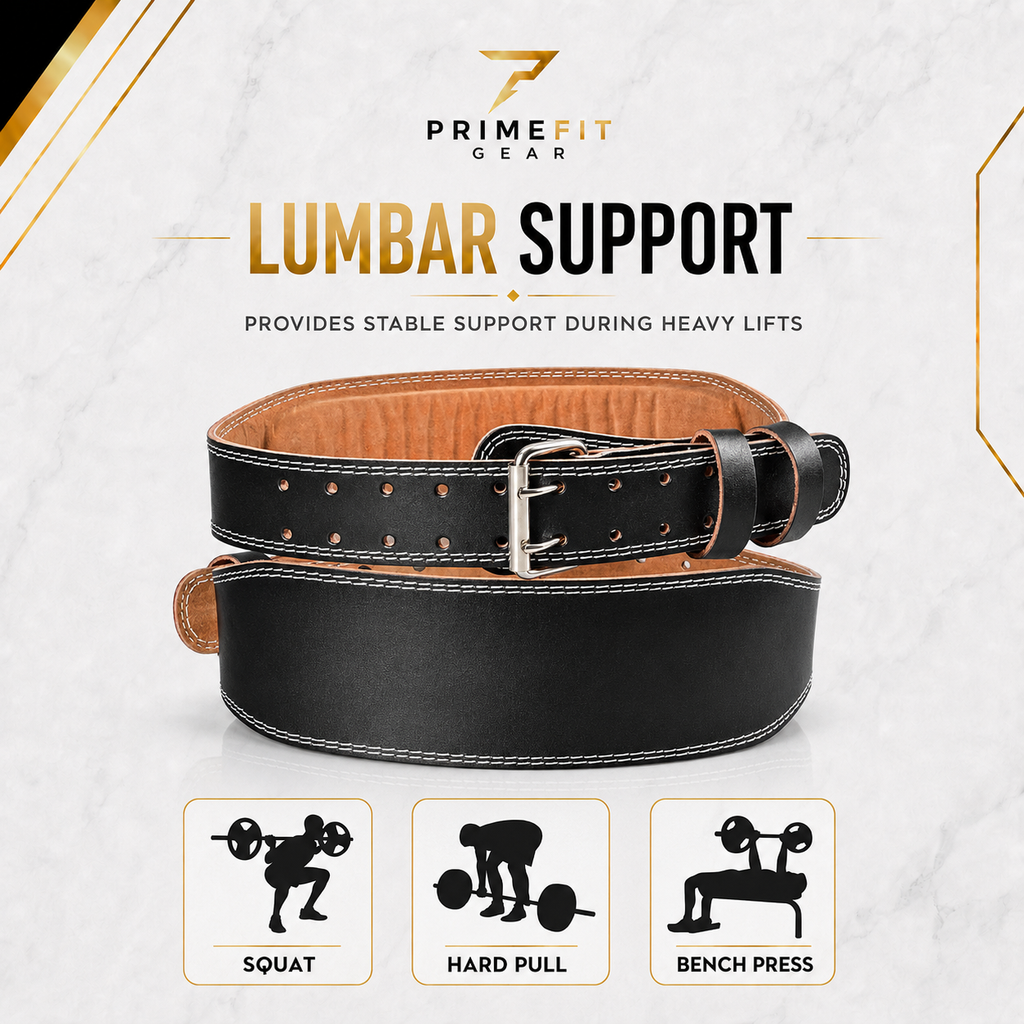 PrimeFit Leather Weightlifting Belt Pro™