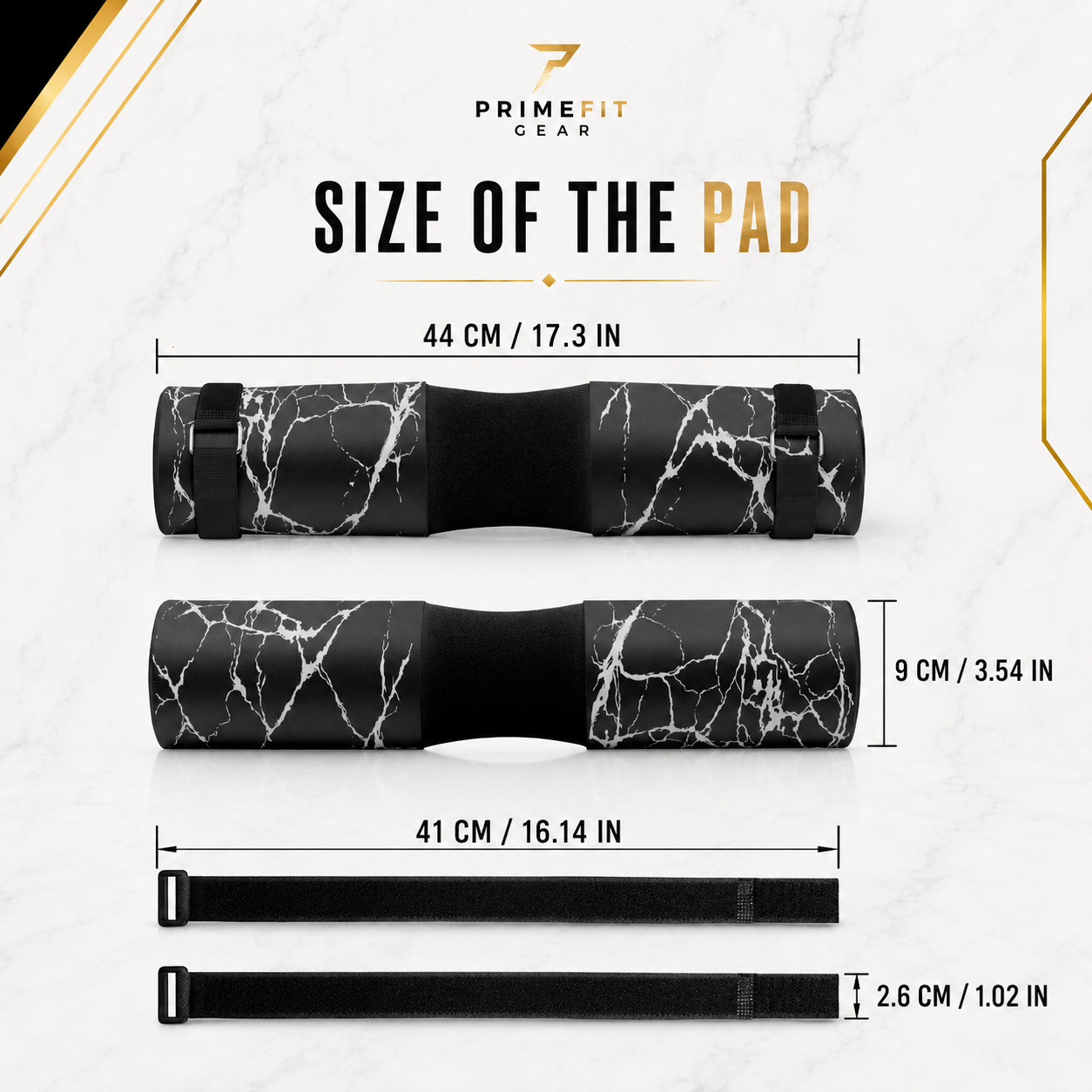 PrimeFit Barbell Hip Thrust Pad Pro™