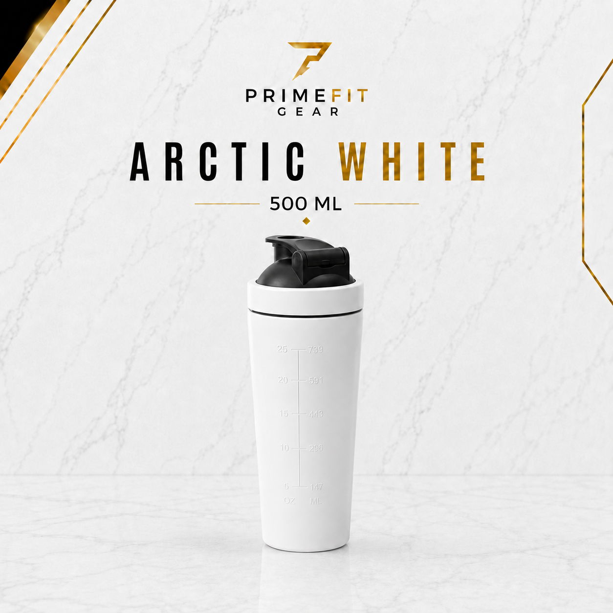 PrimeFit Stainless Steel Shaker Pro™
