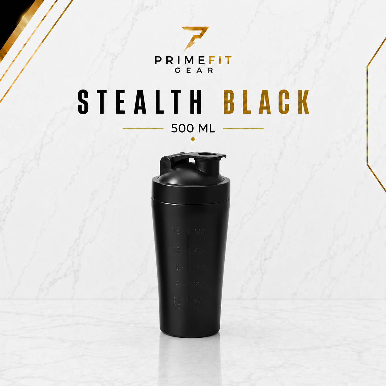 PrimeFit Stainless Steel Shaker Pro™