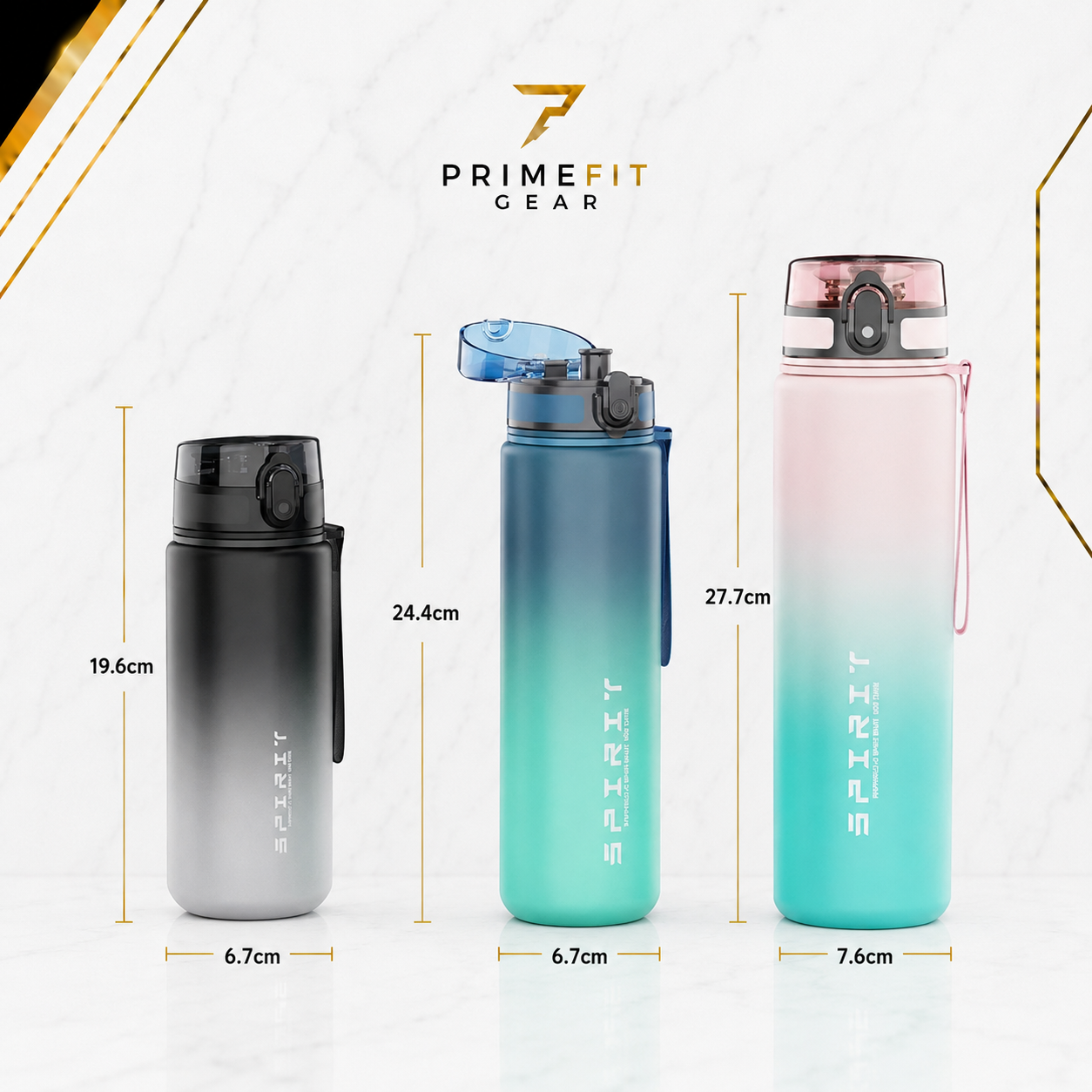 PrimeFit Hydration Bottle Pro™