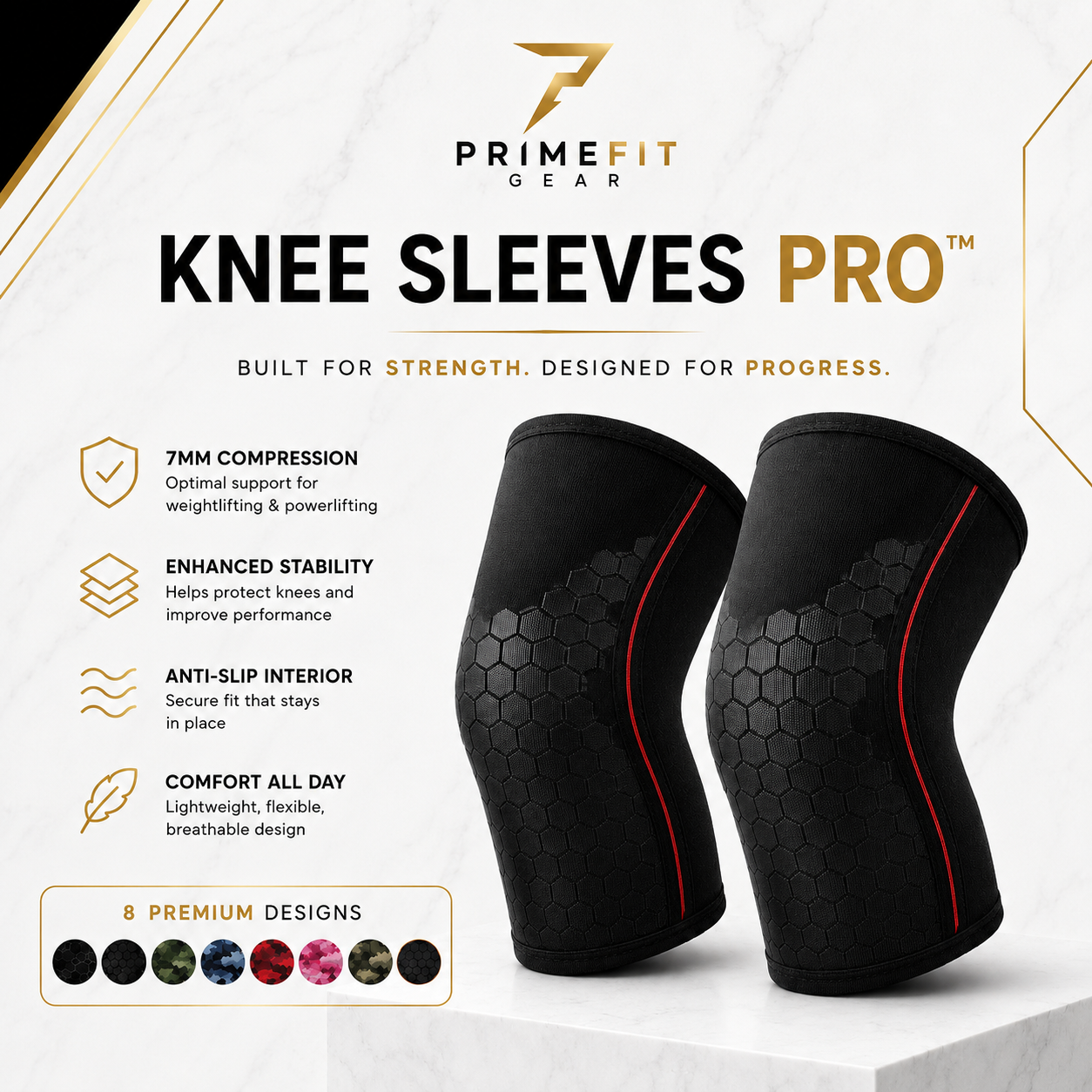 PrimeFit Knee Sleeves Pro™