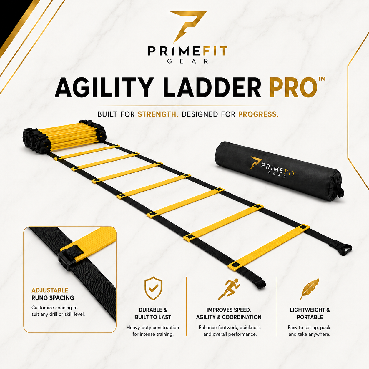 PrimeFit Agility Ladder Pro™