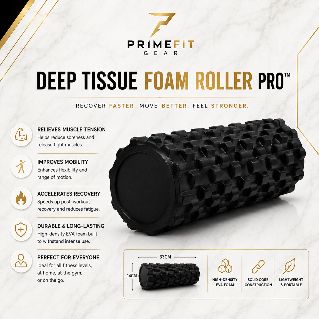 PrimeFit Deep Tissue Foam Roller Pro™