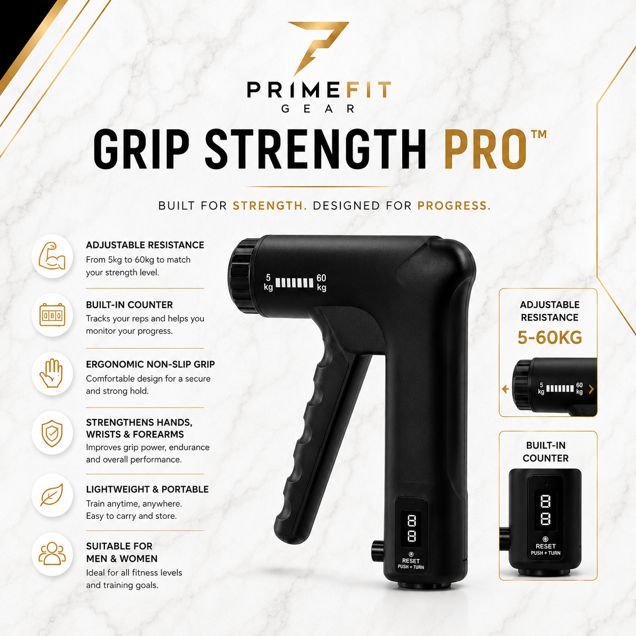 PrimeFit Grip Strength Pro™