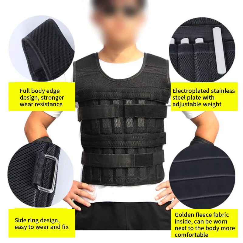 PrimeFit Adjustable Weighted Vest Pro™