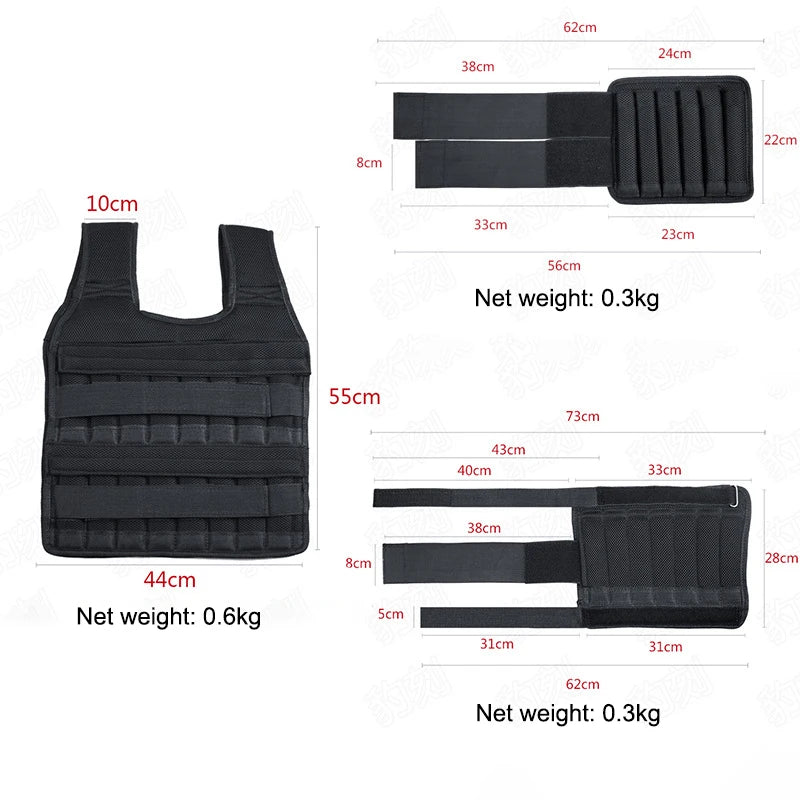 PrimeFit Adjustable Weighted Vest Pro™