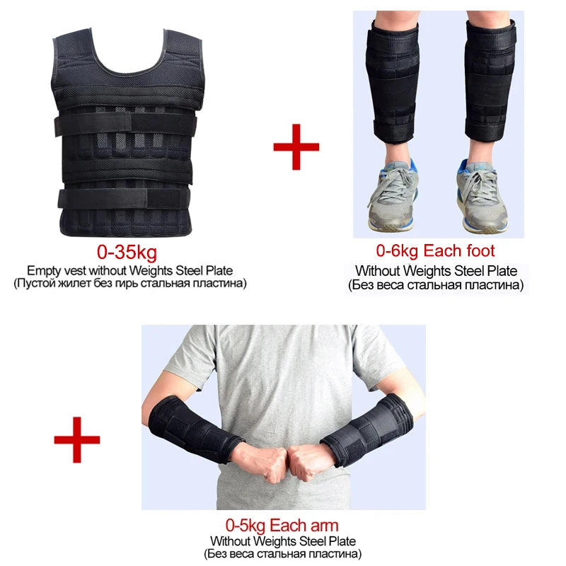 PrimeFit Adjustable Weighted Vest Pro™