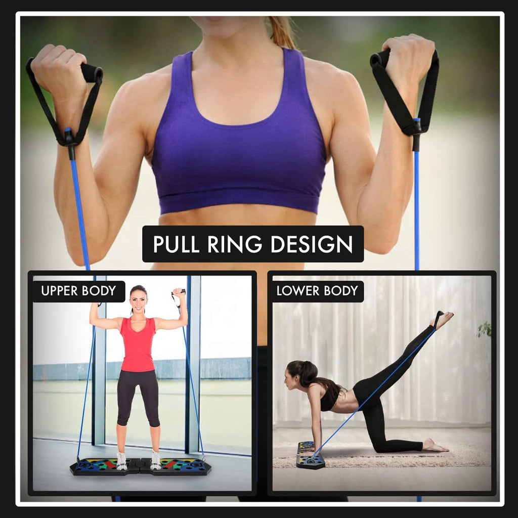 PrimeFit 12-in-1 Foldable Push-Up Board Training System